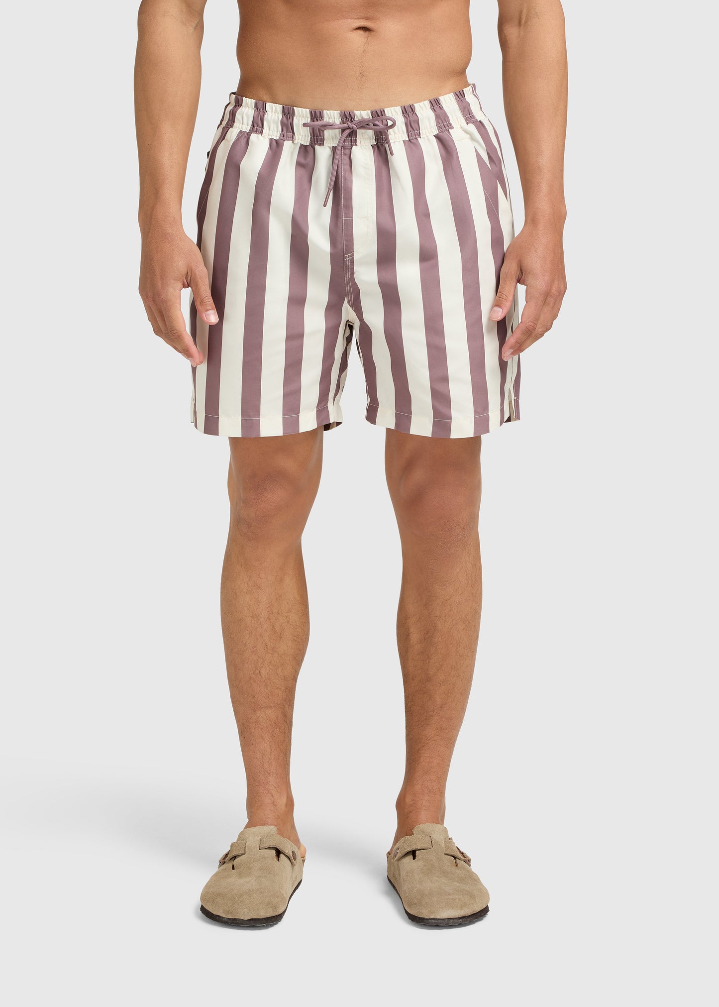 Calções de Natação Stripe - Malva