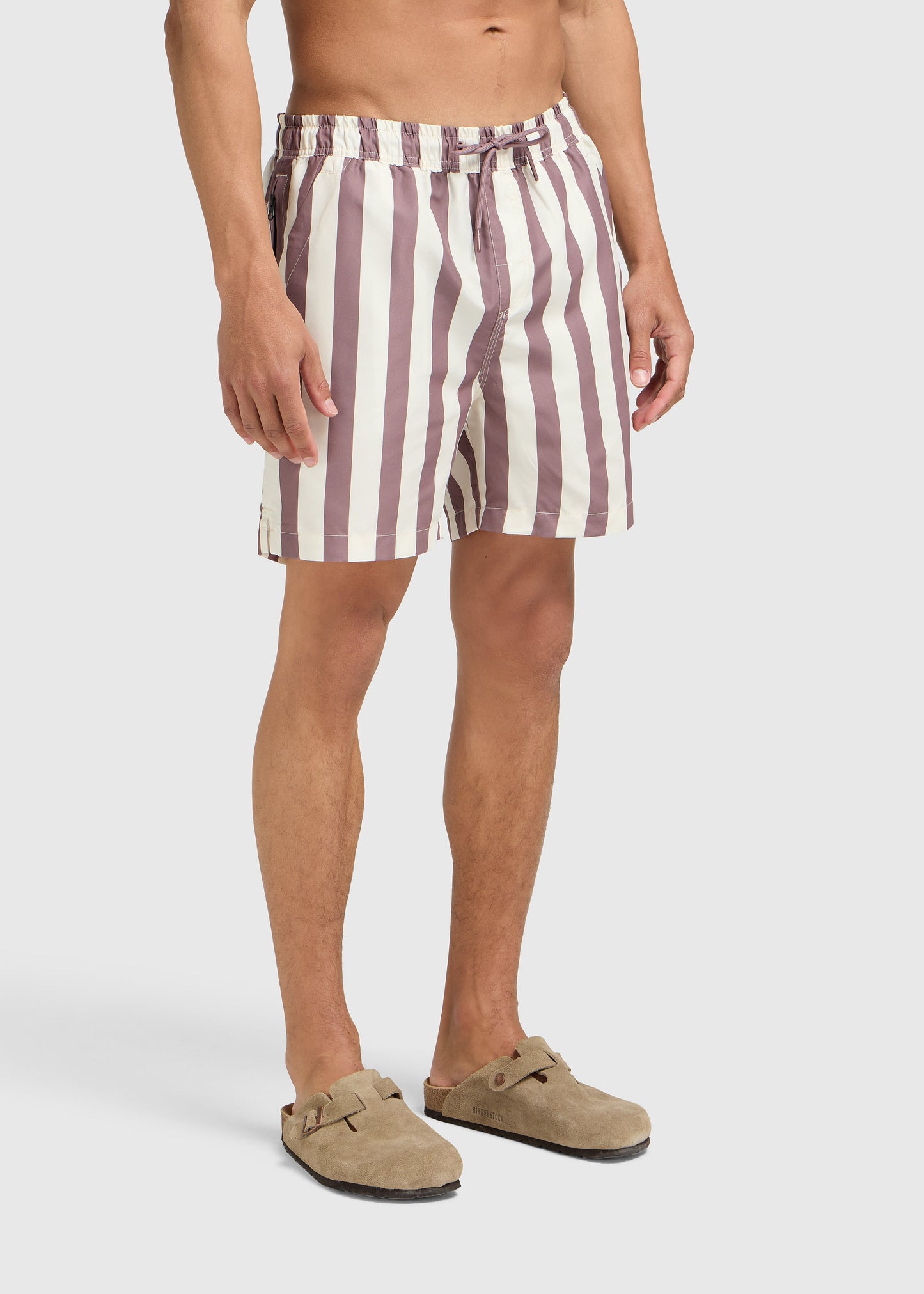 Calções de Natação Stripe - Malva