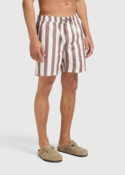 Calções de Natação Stripe - Malva