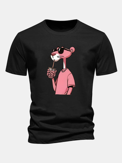 T-Shirt Pink Panther em Algodão Premium
