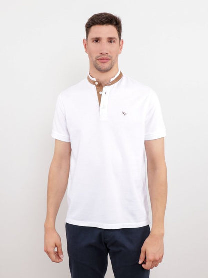 Polo Piqué Pé De Gola C/ Tecido Sintético