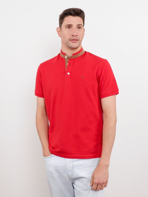 Polo Piqué Pé De Gola C/ Tecido Sintético