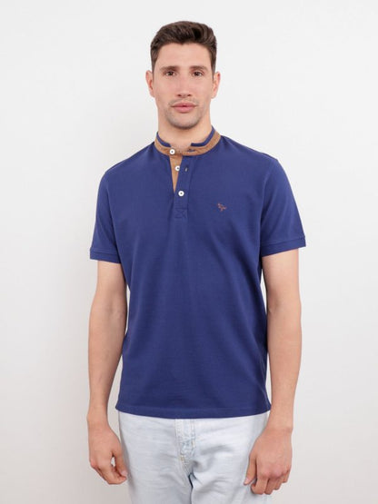Polo Piqué Pé De Gola C/ Tecido Sintético