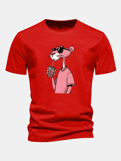 T-Shirt Pink Panther em Algodão Premium