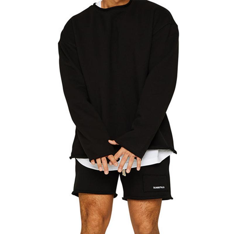 Conjunto de Calções de Sweatshirt para Homem em Cor Sólida 47733694Z