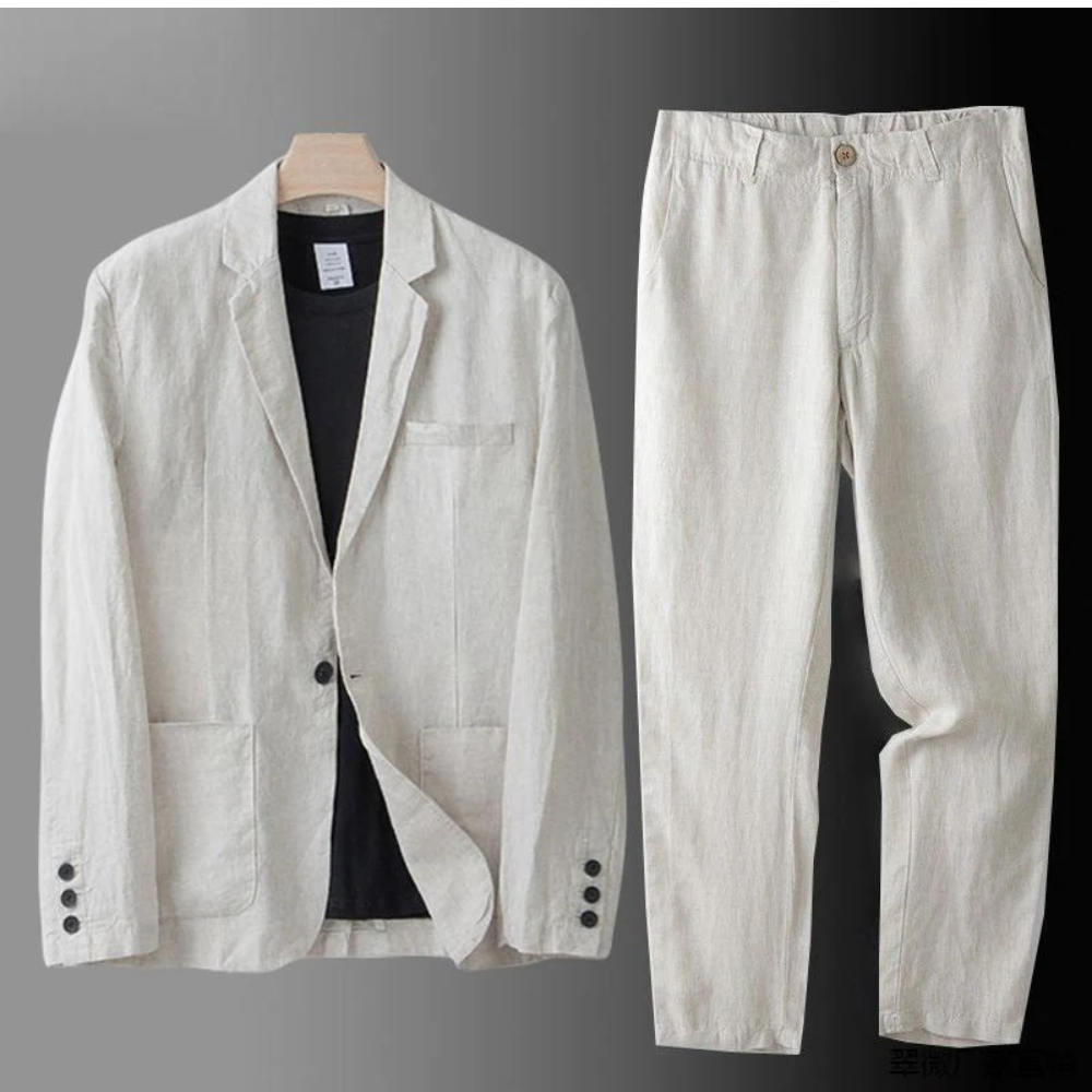 Conjunto Elegante de Linho Premium