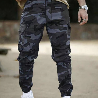 Calças Cargo Masculinas em Camuflagem de Luxo
