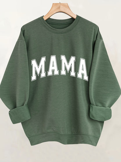 Sweatshirt com Impressão de Letras, Feminina