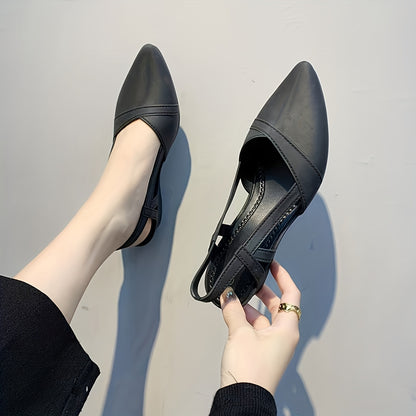 Sapatos Veloura Luxe de Cunha com Biqueira Pontiaguda