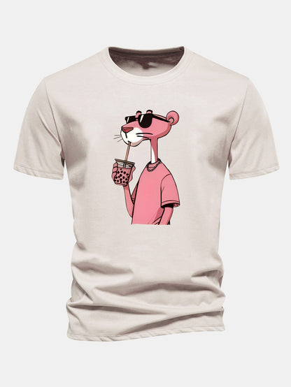 T-Shirt Pink Panther em Algodão Premium