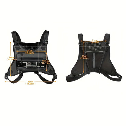 Mochila Peitoral Desportiva Velocity Pro Luxe Multifuncional