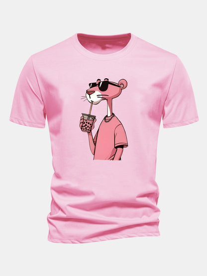 T-Shirt Pink Panther em Algodão Premium