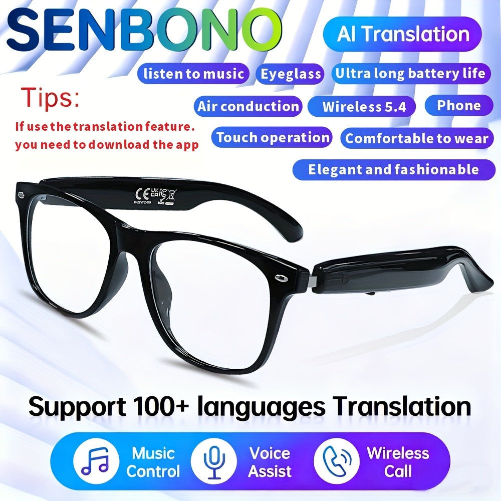 Óculos Inteligentes de Tradução AI SENBONO Aura