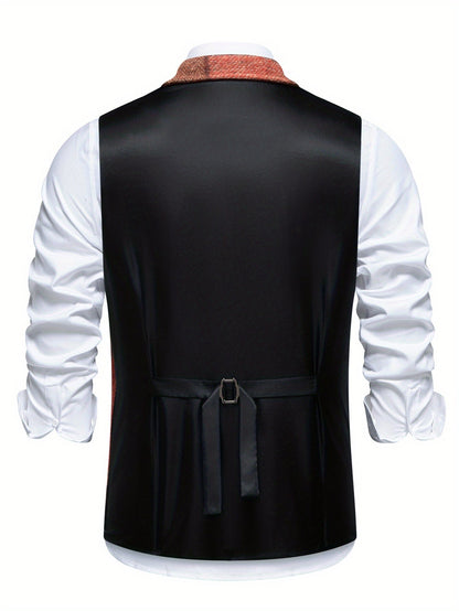 Colete Elegante em Patchwork