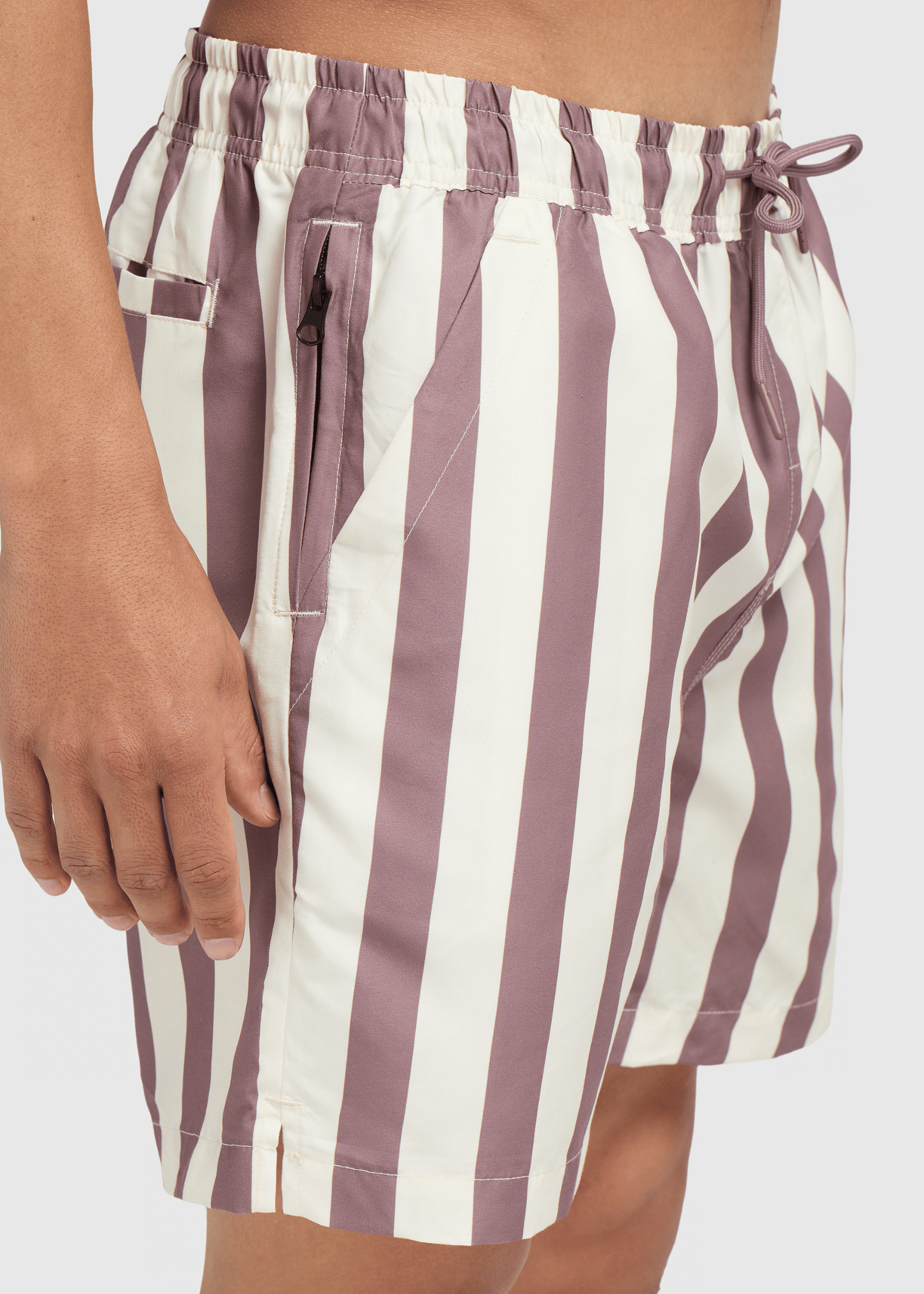 Calções de Natação Stripe - Malva