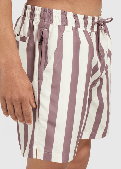 Calções de Natação Stripe - Malva