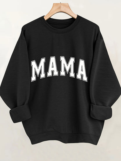 Sweatshirt com Impressão de Letras, Feminina