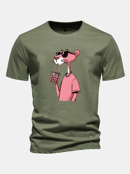 T-Shirt Pink Panther em Algodão Premium