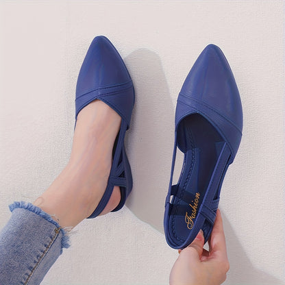 Sapatos Veloura Luxe de Cunha com Biqueira Pontiaguda