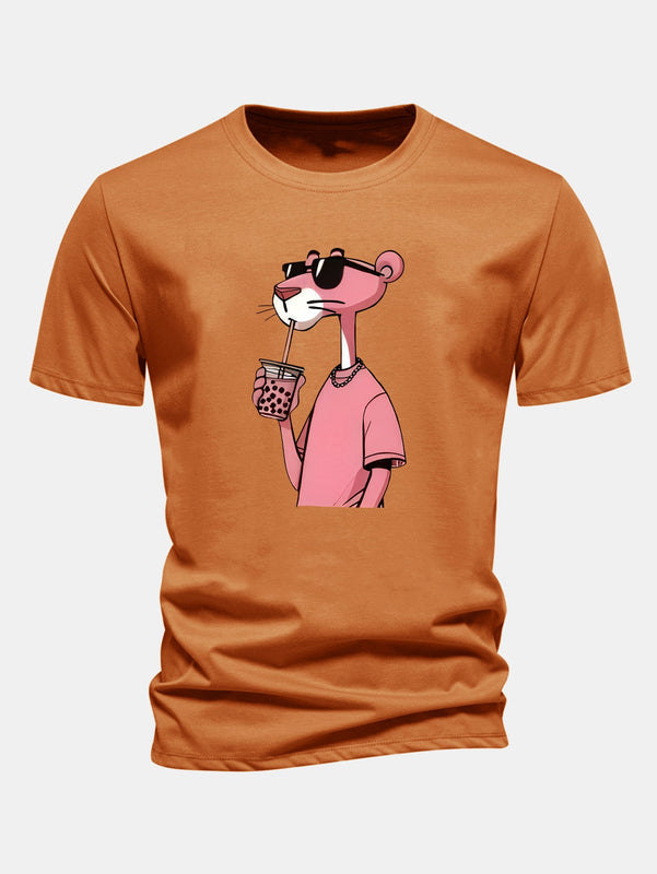 T-Shirt Pink Panther em Algodão Premium
