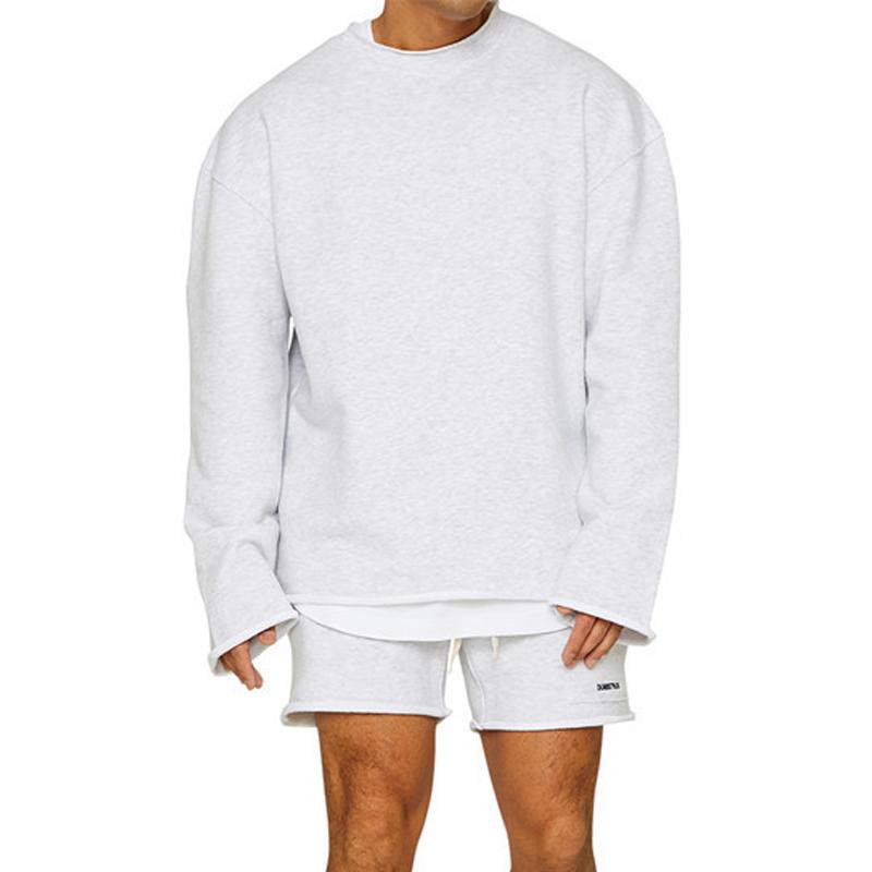 Conjunto de Calções de Sweatshirt para Homem em Cor Sólida 47733694Z