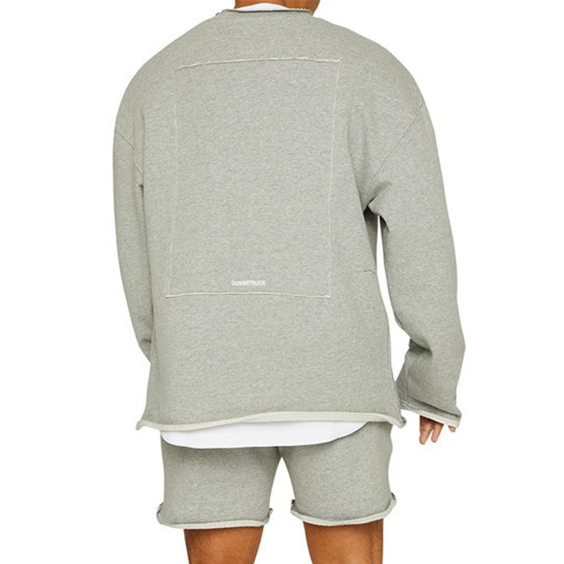 Conjunto de Calções de Sweatshirt para Homem em Cor Sólida 47733694Z
