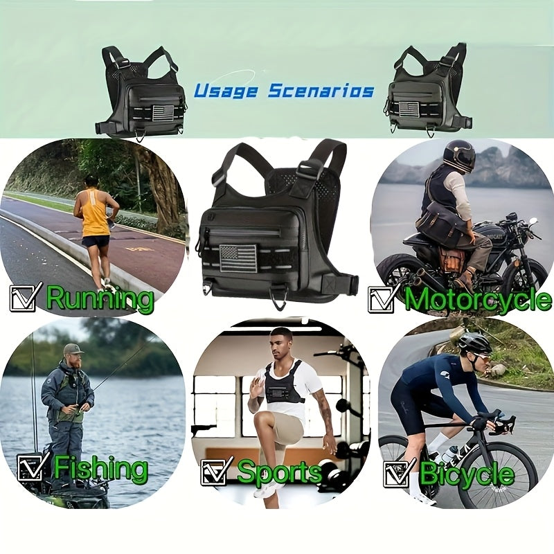 Mochila Peitoral Desportiva Velocity Pro Luxe Multifuncional