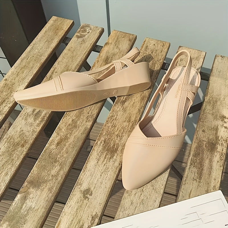 Sapatos Veloura Luxe de Cunha com Biqueira Pontiaguda