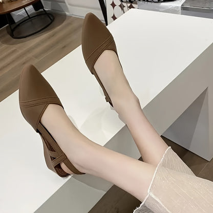 Sapatos Veloura Luxe de Cunha com Biqueira Pontiaguda