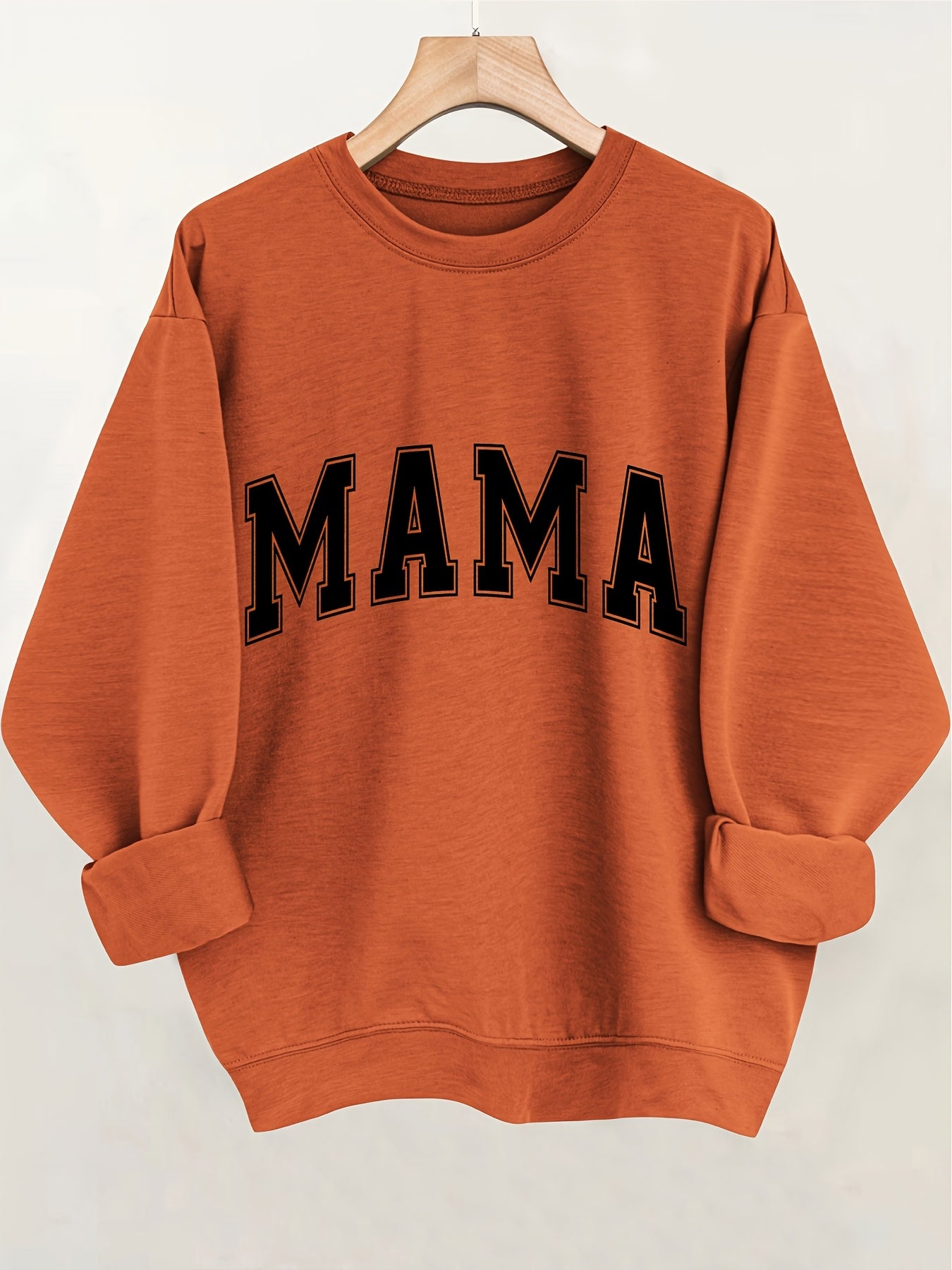 Sweatshirt com Impressão de Letras, Feminina