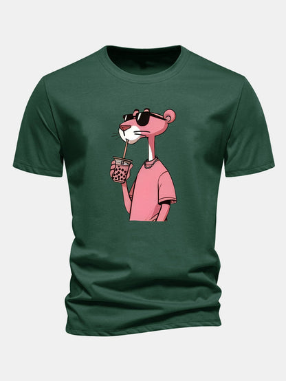 T-Shirt Pink Panther em Algodão Premium