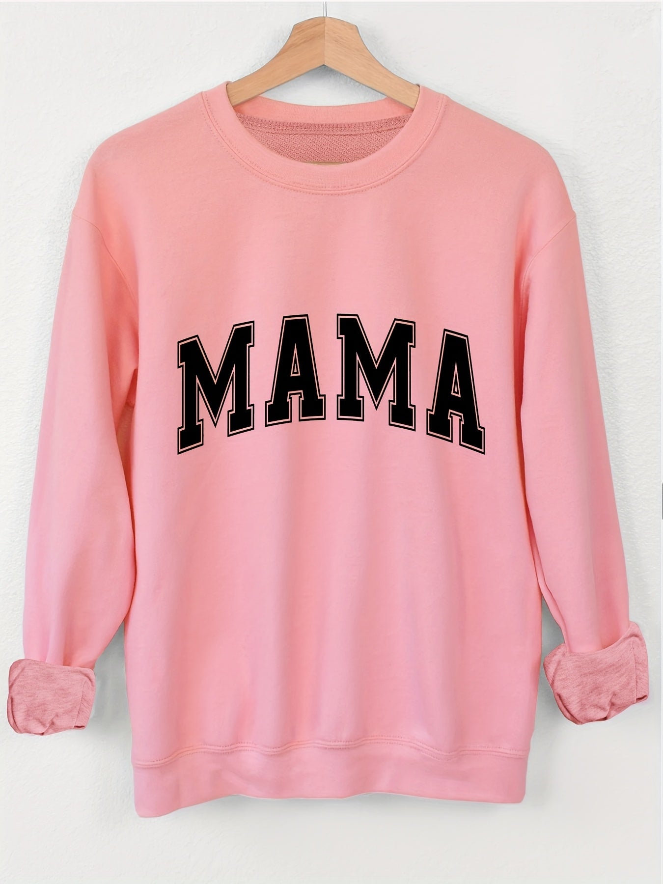 Sweatshirt com Impressão de Letras, Feminina