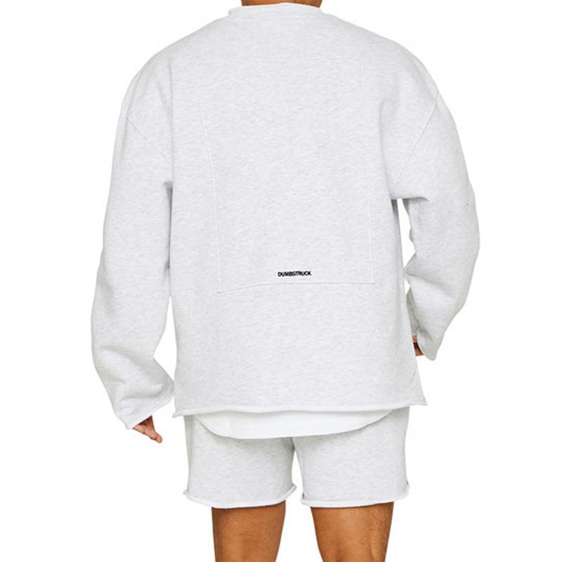 Conjunto de Calções de Sweatshirt para Homem em Cor Sólida 47733694Z