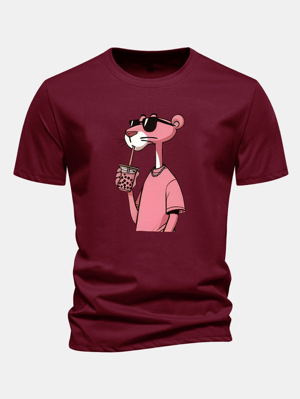 T-Shirt Pink Panther em Algodão Premium