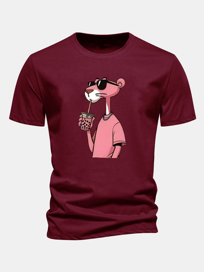 T-Shirt Pink Panther em Algodão Premium