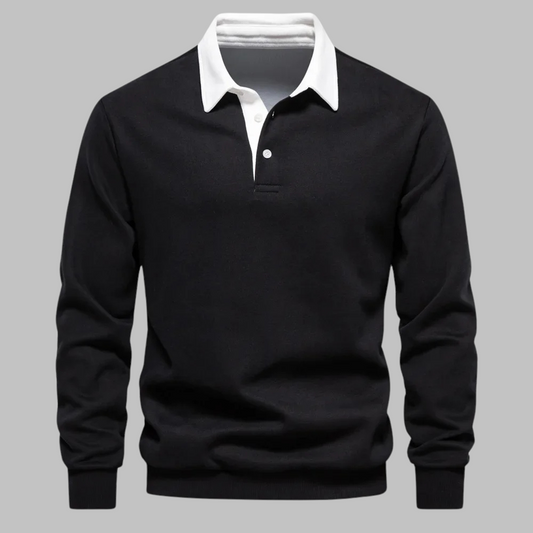 Camisola de Malha com Gola Polo Andrew Collins Prestige