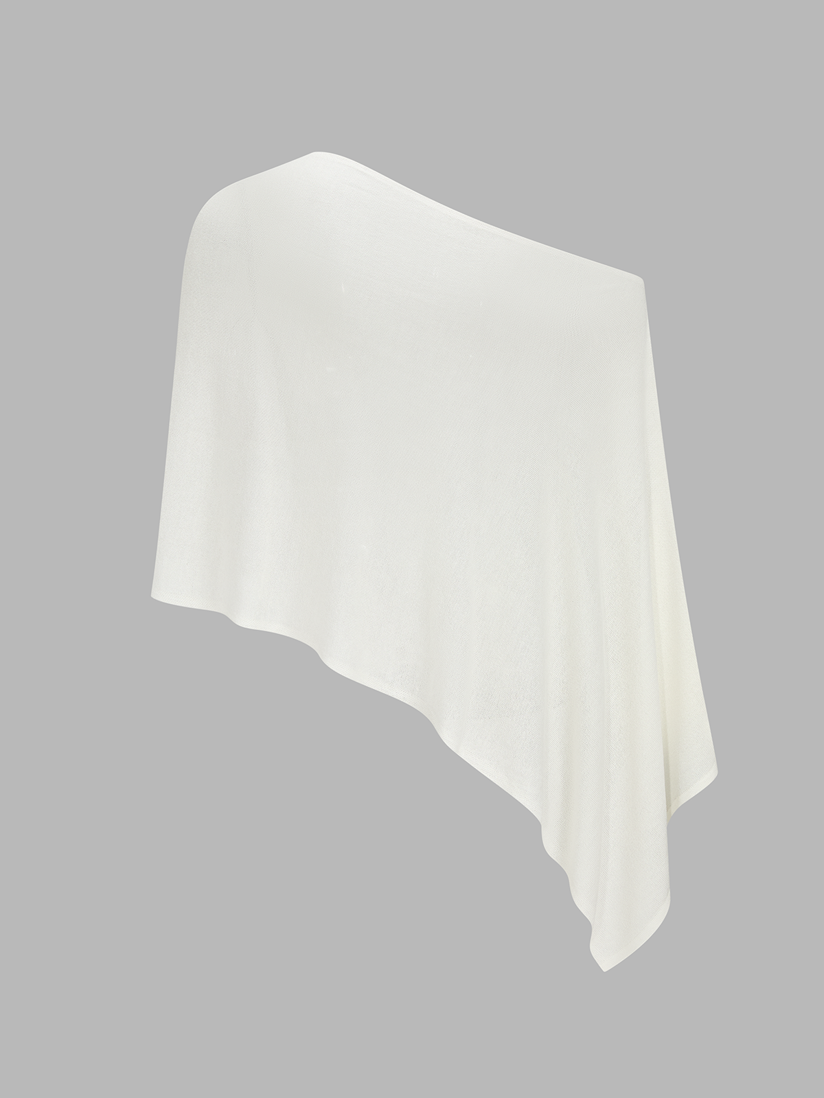 Conjunto de Top de Capa Assimétrica em Malha & Saia Mini