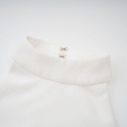 Vestido longo em camadas com alças halter