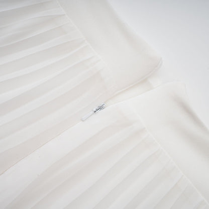 Vestido longo em camadas com alças halter