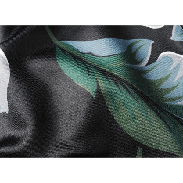 Calções Florais - Preto/Verde/Bege