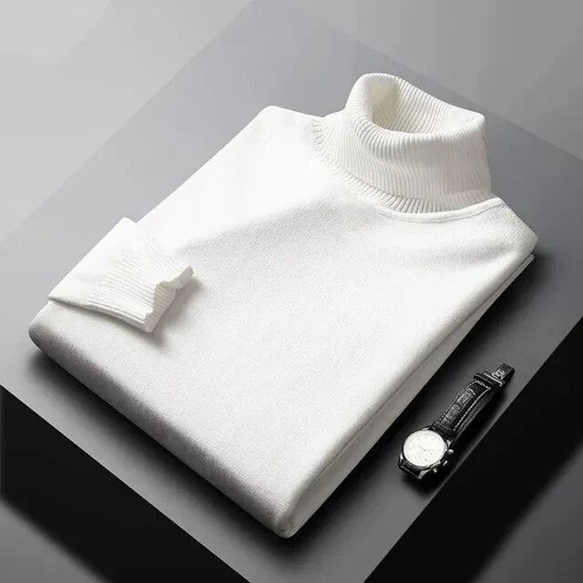 Camisola de Gola Alta em Caxemira Monte Carlo Prestige