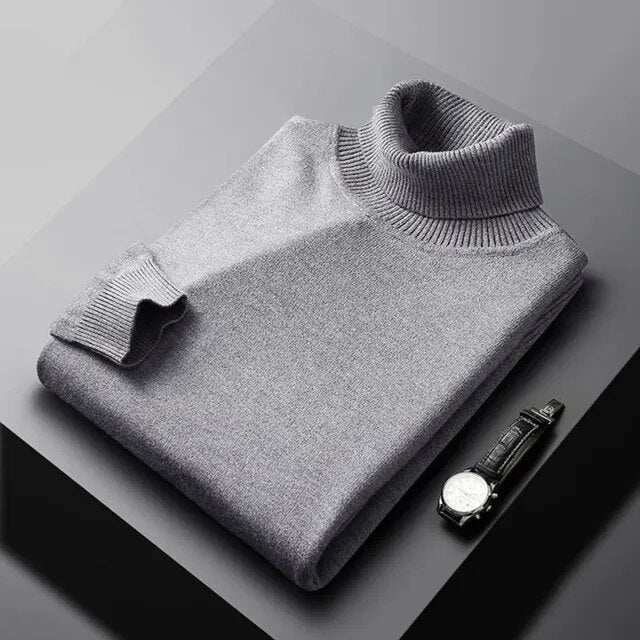 Camisola de Gola Alta em Caxemira Monte Carlo Prestige