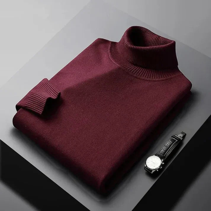 Camisola de Gola Alta em Caxemira Monte Carlo Prestige