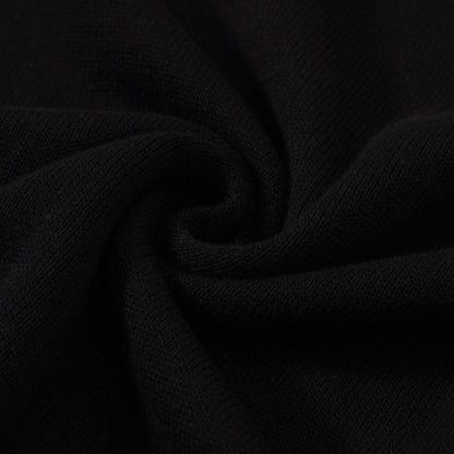 Sweater Preto com Raio para Mulheres – Estilo Retro dos Anos