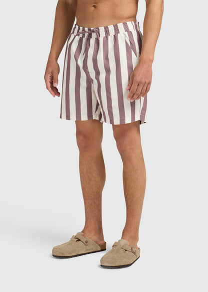 Calções de Natação Stripe - Malva