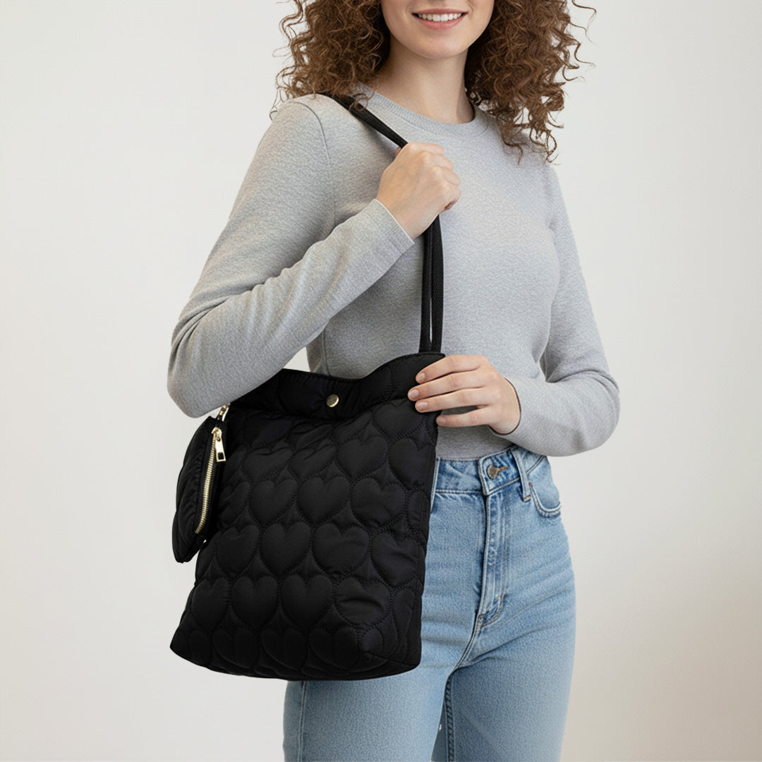 Bolsa Coração Almofadada