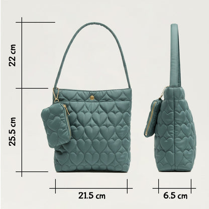 Bolsa Coração Almofadada