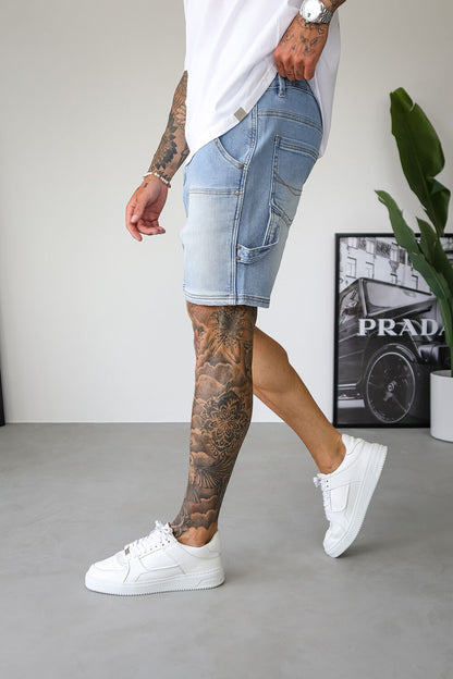 Calções de Denim Carpenter - Azul Claro