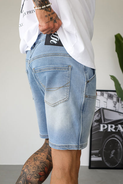 Calções de Denim Carpenter - Azul Claro