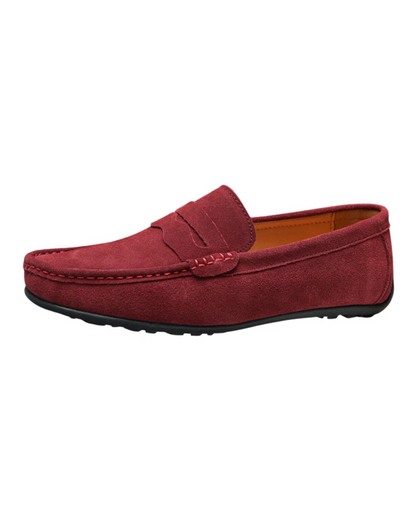 Loafers Clássicos em Camurça Retro Luxe